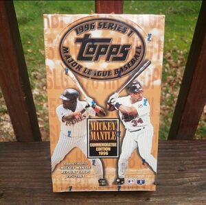 Topps 1996 Series 1 MLB Mickey Mantle Commemorative Edition Baseball Card Box